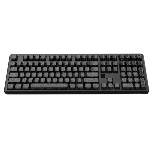 에이재즈 AK108 RGB 3모드 유무선 기계식 키보드, 제조사축, 리치축, 컨투어 블랙