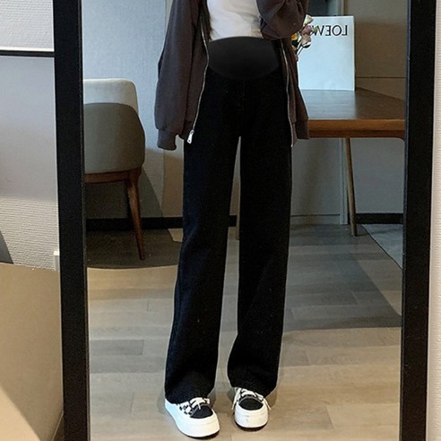 로브로코 편안한 하이웨스트 임산부 청바지