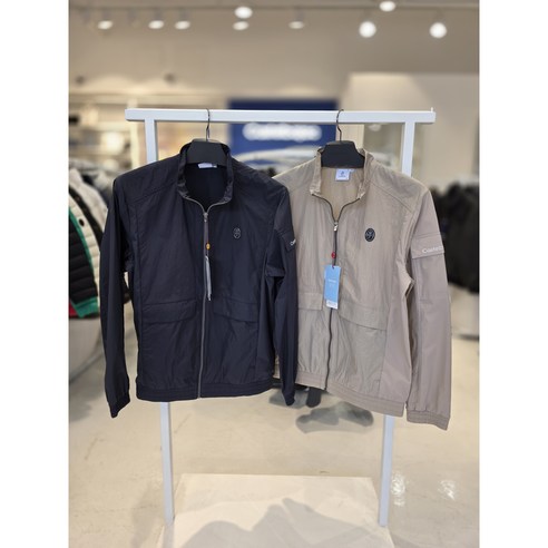 까스텔바작 톤앤톤 소재 믹스 홑겹 점퍼 방풍점퍼 골프웨어 골프복 골프 여름 FW25 BGEMJP205