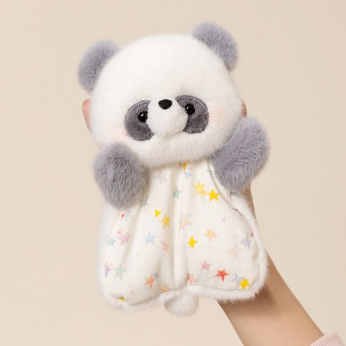 pipimo 귀여운 애착인형 봉제인형 말랑 스퀴시 양 인형 선물용 장식, 1개, 판다, 16cm