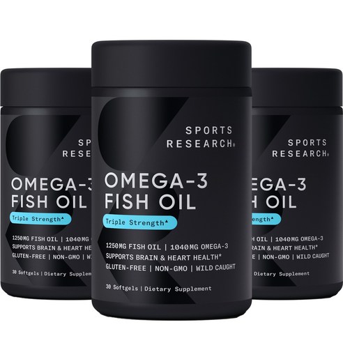스포츠리서치 야생포획 알래스카산 명태 1040mg 오메가-3