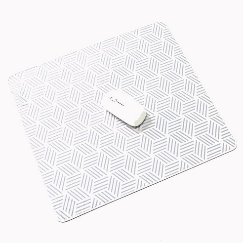 화이트 라인 마우스패드 장패드, 1개, 400X450X4MM 화이트