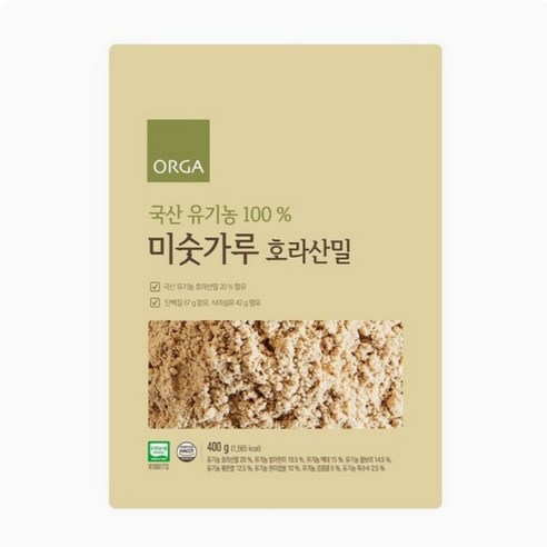 올가홀푸드 유기농 100% 호라산밀 미숫가루 400g, 1개 솔직 후기 | 실사용자 리뷰 분석 - 상품 이미지 2