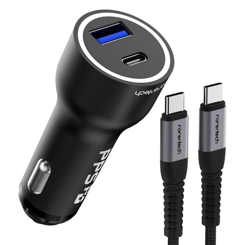 로랜텍 PPS 63W 2포트 초고속 시거잭 차량용 충전기 + 60W C ... 실사용 후기 | 효과 있을까? - 상품 이미지 1