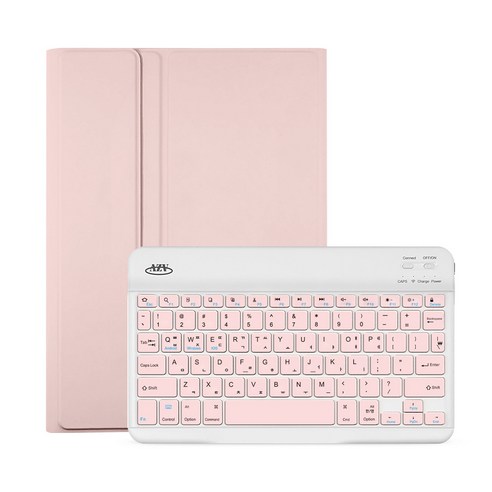 갤럭시탭 S10 FE 호환 콤비 블루투스 키보드 S펜수납 케이스, 핑크, 1개