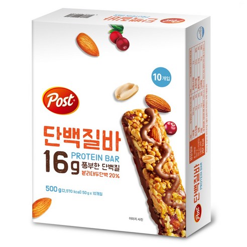 포스트 단백질바, 500g, 1개