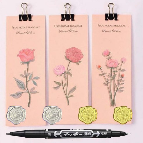 꽃 편지지 특별한 감성 러브레터 예쁜 편지지세트, 장미세트