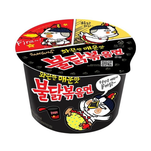 불닭볶음면 큰컵 105g, 1개