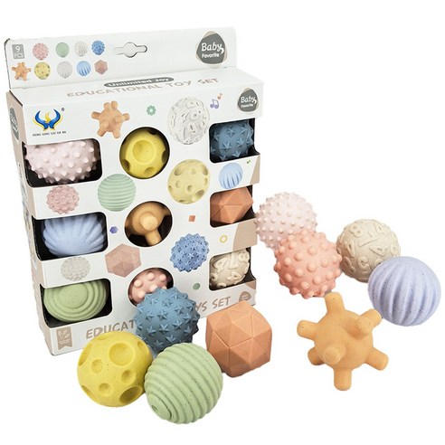 오즈토이 쿠션볼 말랑 소프트 촉감 볼 9종 세트 육아맘 솔직 후기 | 실사용 리뷰 - 상품 이미지 1