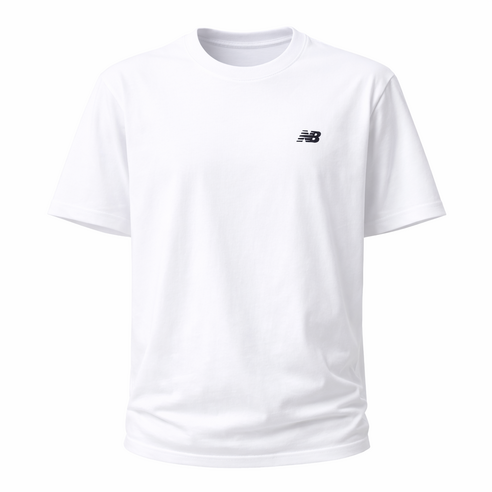 뉴발란스 반팔 라운드 티 스탠다드핏 스몰로고자수 남여공용 D8323 이미지 4