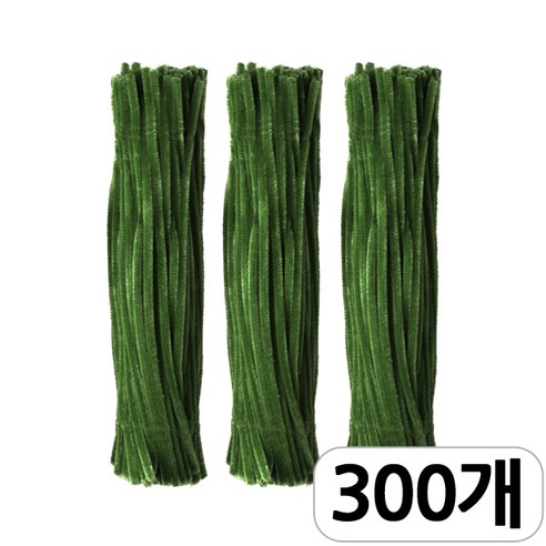 [모핸] 단색 칼라 모루, 300개, 다크그린