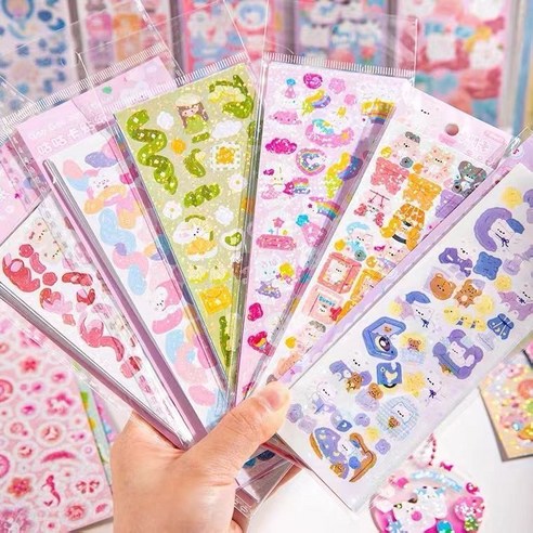 쬬린 귀여운 홀로그램 씰스티커200P