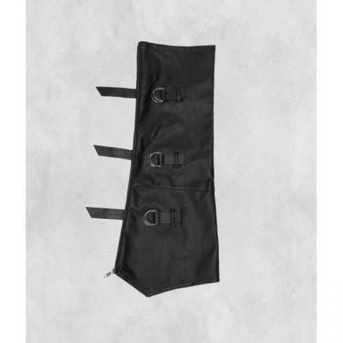 길라아카이브 BUCKLE LEATHER LEG WARMER_BLACK