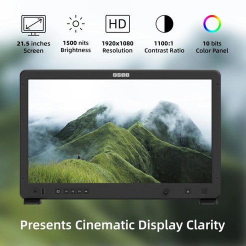 OSEE MEGA 22S SDI HDR 브라이트 VMKIT 현장 SU 22인치 모니터 IPS 플레이트 배터리 10비트 울트라 OOD 패널 생산 3G, Mega 22S EU, 02 Mega 22S EU