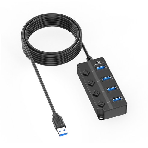 휴대용 USB 허브 USB 데이터 허브는 7/4 확장 가능한 포트를 갖춘 어댑터를 멀티 포트 및 여러 장치의 빠른 동기화