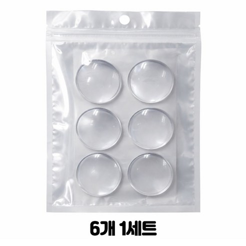 비니오 투명 실리콘 문콕방지 패드 방문 손잡이 벽 보호 쿠션 6P세트, 6개