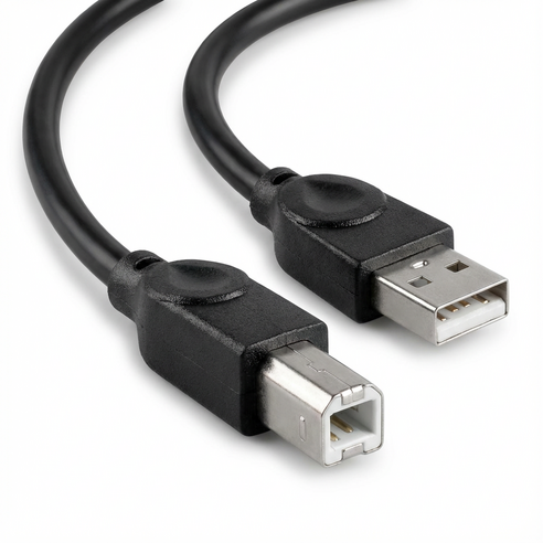 USB 2.0 A to B 디지털 피아노 프린터 케이블 1.5m, 1개