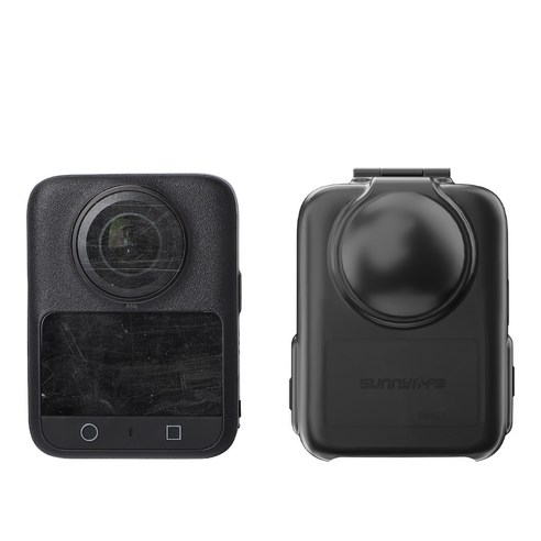 써니라이프 Dji 오즈모360 올 라운드 프로텍티브 케이스 액션카메라 보호 커버 액세사리, 블랙