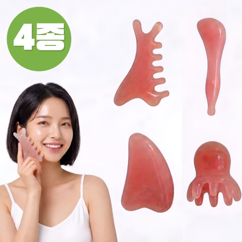 유즈핏 괄사 마사지기 4종세트, 1개