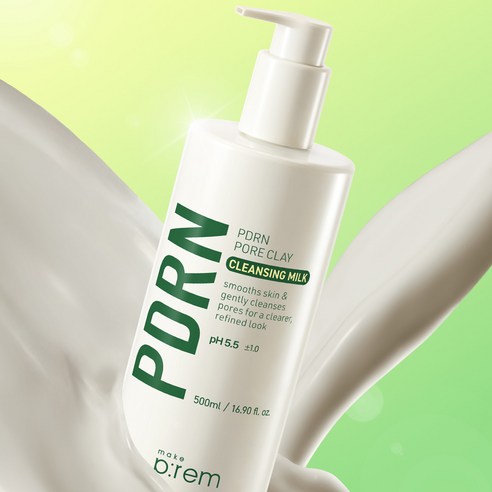메이크프렘 피디알엔 (PDRN) 포어 클레이 클렌징 밀크 500ml 실사용 후기 | 효과 있을까? - 상품 이미지 3