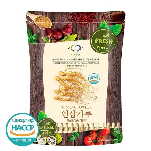 푸른들판 6년근 인삼 가루 분말 100% 국산 인삼차 HACCP 50g,... 맛있게 먹은 솔직 후기 - 상품 이미지 1