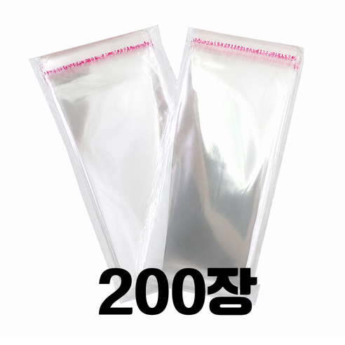 가벼운 OPP 용돈비닐봉투 현금봉투 용돈이벤트, 200개, 투명