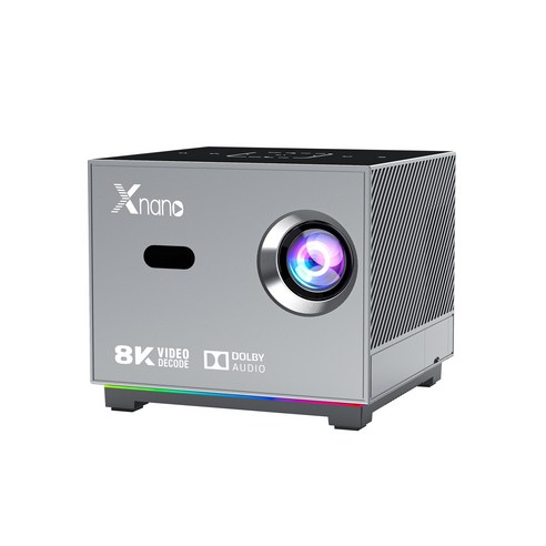 ANYOU 프로젝터 8K 디코딩 가정용 초고화질 홈시네마 스마트 빔프로젝터 안드로이드 내장 WiFi6 미러링, X3-T972