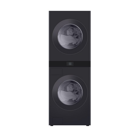 LG전자 트롬 오브제컬렉션 워시타워 드럼세탁기 + 건조기 세트 WA2525SSP6G 25kg + 25kg, 스틸 블랙/스틸 블랙