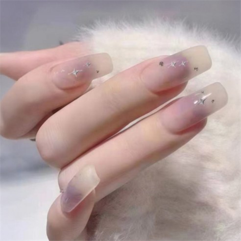 신라Pick 네일아트 별 스티커 모양스티커, 1개, 실버