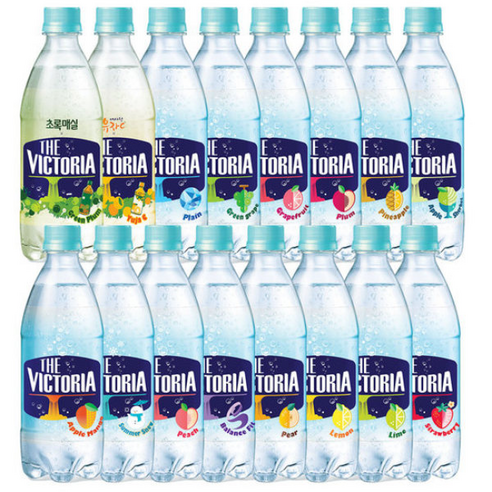 웅진식품 탄산수 빅토리아 16가지맛 500ml 각 1개씩, 500ml, 1개