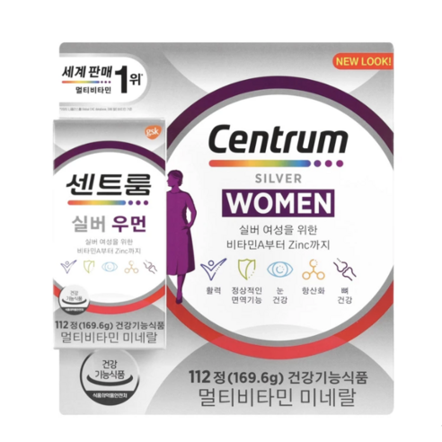 센트룸 멀티비타민 실버 포우먼, 112정, 1개