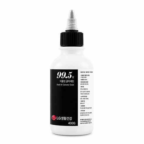 LG생활건강 400g /다용도 식물성글리세린 식품첨가등급 화장품 DIY 원료, 1개, 글리세린 400g