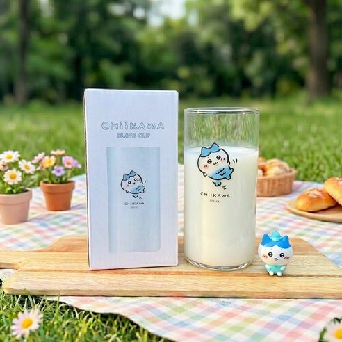 먼작귀 물고기 코스튬 다용도 유리컵 300ml, 1개, 하치와레