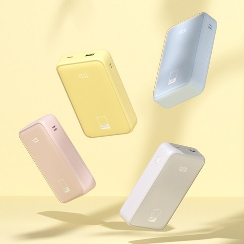 팬톤 22.5W PD 고속충전 빌트인 케이블 보조배터리 20000mAh 후기 분석 - 충전 포트 구성