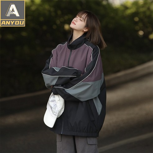 ANYOU 아웃도어 재킷 등산복 방수 바람막이 남여공용 커플 재킷 캐주얼 패션 자켓