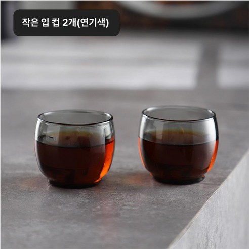 핸드 드립 음용 내리기 제품 차가운 여과 커피 유리 컵 더치커피 세트 마신다, 2.훈제 유리컵 1..., 1개 - 라떼아트용품