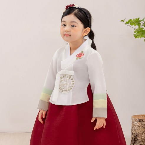 가온한복 여동백꽃당의 여아용 아동한복세트 AW184 - 한복/신발/소품 | 쿠팡