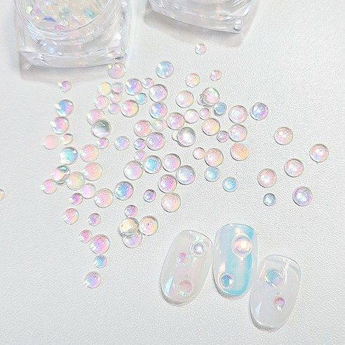 네일파츠 비눗방울 아트 볼륨 엠보아트 3D 네일아트 스톤파츠, 1개, CASE비눗방울파츠