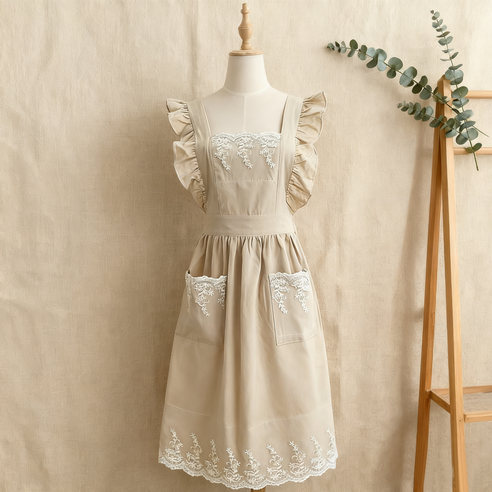 앞치마 하나로 달라지는 소소한 일상의 행복 레이스앞치마