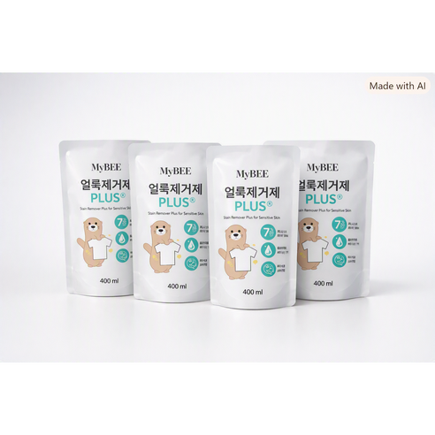 마이비 얼룩제거제 플러스 (리필 ), 400ml, 4세트