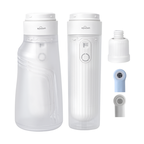 Umimile 생수병 연결 어댑터 휴대용 비데 2세대 C타입 충전식 대용량물통 2종 노즐 MAX 400ml 180ML 외출 여행용 캠핑 전동비데 핸디비데, 간편 배송, 400ML - 4/5구노즐 - 생수병 어댑터 미포함