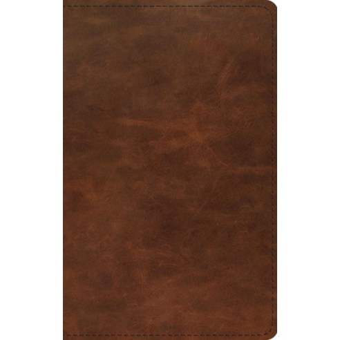 (영문도서)ESV Thinline Bible Red Letter (Full Grain Leather Saddle Brown) Leather, Crossway, English, 9798874903534