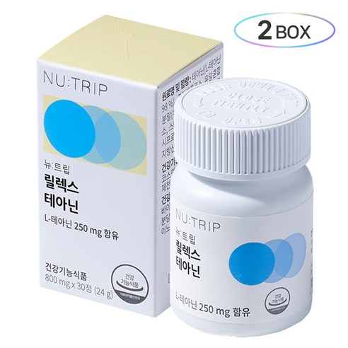 뉴트립 릴렉스 테아닌 800 mg, 2개, 30정