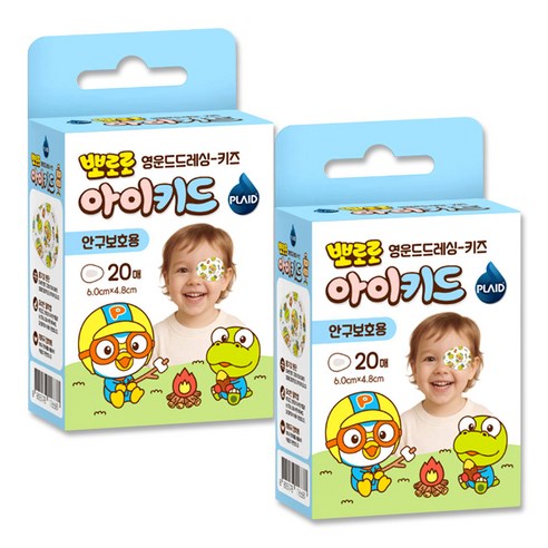 뽀로로 아이키드 안구보호 아이패치, 20개입, 2개