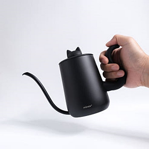 미노스 네코 커피 드립포트 600ml 핸드드립 주전자 고양이, 1개, 드립포트 본품