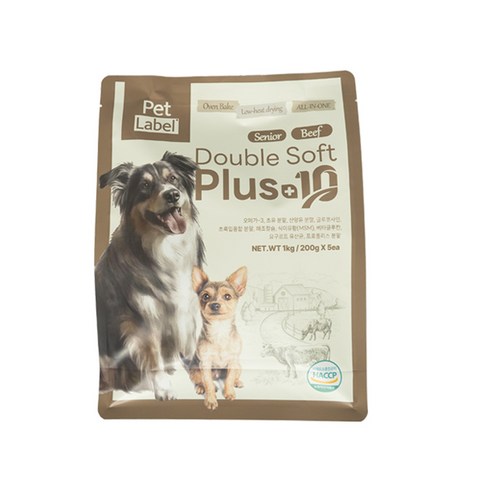 펫라벨 더블소프트플러스텐 오븐베이크 1kg 강아지사료 이미지