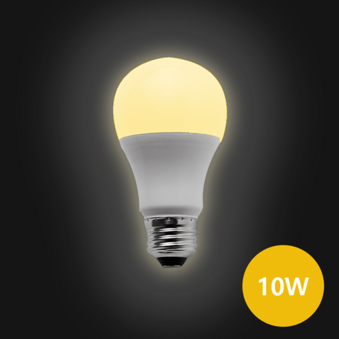 e26 소켓 LED 전구 10W 전구색 3000K 1개