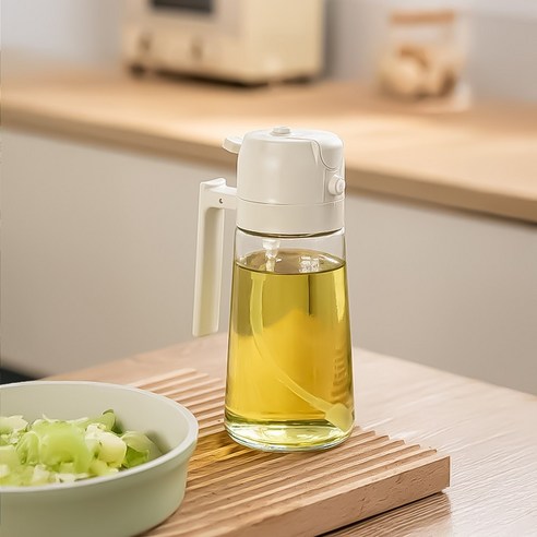 존글로벌 투웨이 오일 스프레이 밀폐 유리병, 470ml, 1개