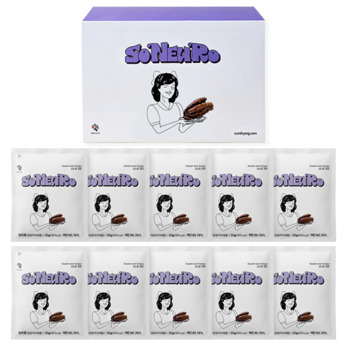 수미향 소느로 바삭달콤 명품견과 피칸정과 답례품, 10개, 30g
