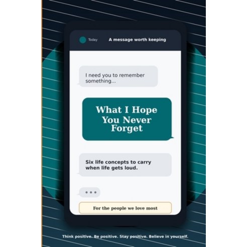 (영문도서)What I Hope You Never Forget: Six Life Concepts to Carry When Life Gets Loud Paperback, Independently Published, English, 9798198836433